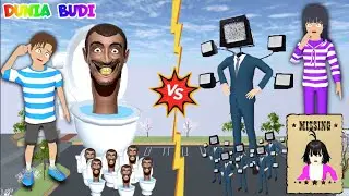 Monster Skibidi Toilet🚽Vs Big TV Man📺| Yuta Panik Celine Hilang | Sakura School Simulator