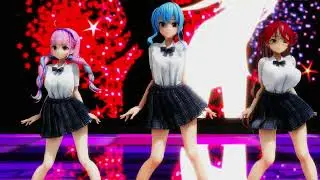 【MMD ホロライブ Hololive 4k 60FPS R18】Aqua Suisei Marine Shion - Ghost Dance