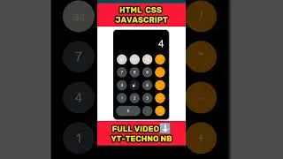 How TO make Calculator With Html Css And JavaScript🔥#coder#javascript#html#css#shorts#programming