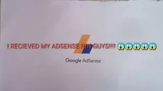 I RECIEVED MY ADSENSE PIN!!