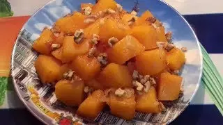Вкуснейший десерт из тыквы/ Тыква в духовке//Тыква с лимоном//Постный рецепт
