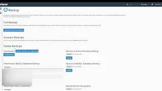 How to Download Website Backup in cPanel | DDRWEBTECH