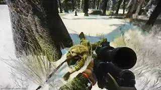Full snowy woods SKS raid no commentary - running into PMC's and killing scavs #escapefromtarkov