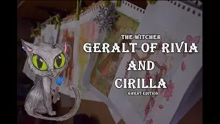 EPIC A3 PENCIL DRAWING - THE WITCHER - GERALT OF RIVIA AND CIRILLA - gwent edition *time lapse*