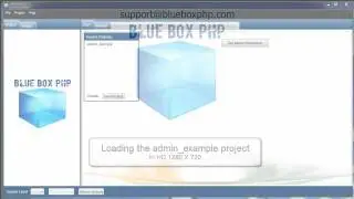 PHP Generator. Running the admin_example project