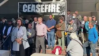 Press Conference, Portland Palestinians and Jews Call for Ceasefire, End Blockade of Gaza, Part 9