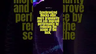 (90/100) Synchronized block and Method?  