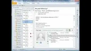 Outlook 2010 People Pane