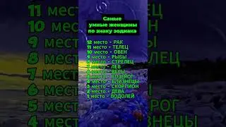 Самые умные женщины по знаку зодиака  #гороскоп #астрология #знакизодиака #astrology