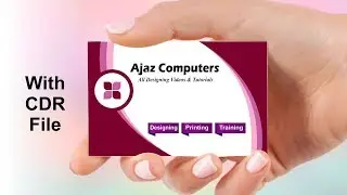 Visiting Card Design in CorelDraw And Professional Business Card in CorelDRAW Tutorial
