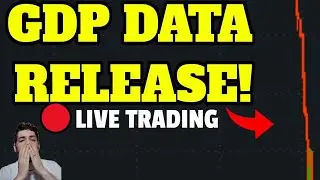 🔴WATCH LIVE: GDP DATA RELEASE 8:30AM! MARKET FALL? LIVE TRADING