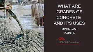 What are grades of concrete Ι What are their uses