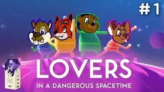 Lovers in a Dangerous Spacetime #1 - Four Pilots for One Spaceship?! - (4 Player Couch Co-op)