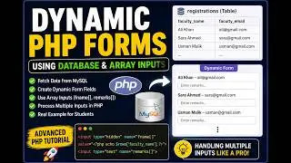 Dynamic Form 2 .How to Handle Multiple Inputs in PHP Using Arrays (Step-by-Step)