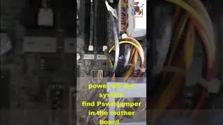 The hardware jumper is removed to override the system password setting solved