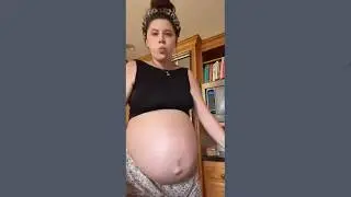 MASSIVE Pregnant Brunette Tiktok Live