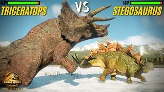 Medium Herbivores Battle Royale - Jurassic World Evolution 2 | JWE2