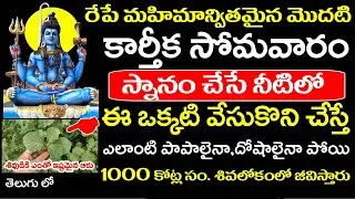 రేపే మొదటి కార్తీక సోమవారం స్నానం చేసే నీటిలో ఈ ఒక్కటి వేసుకొని చేస్తే ఎలాంటి పాపాలైన పోయి కుబేరులే