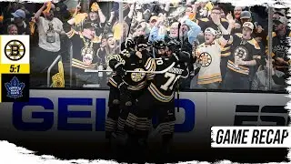 NHL Game 1 Highlights |  Bruins vs Maple Leafs - 5:1