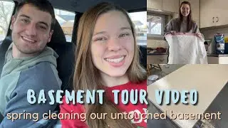 DEEP CLEANING & DECLUTTERING + BASEMENT TOUR | spring clean with me & organize | cleaning motivation