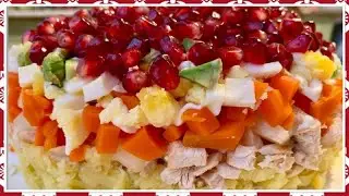 ТОПОВЫЙ САЛАТ НА НОВЫЙ ГОД ПОДАРОК ОТ ДЕДА МОРОЗА!!!🎄🎄
