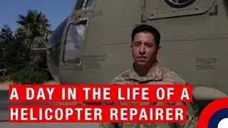A day in the life of a Cal Guard CH-47 Chinook helicopter repairer