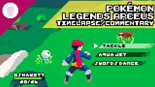 Painting Pokémon from Reference | Pokémon: Legends Arceus | Pixel Art Timelapse