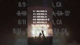 The Good Vibes Cali Tour is kicking off on 8/7!