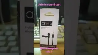 arimic lavalier mic sound test