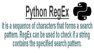 What is a regular expression in python? How do you implement a regular expression in python?