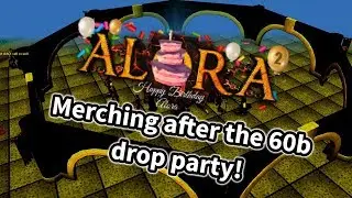Spending 2B merching after 60B Drop Party | Alora RSPS ~ 2 Year Anniversary!