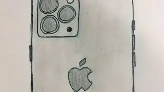 iPhone drawning | how to draw a iphone | iphone 15 drawing