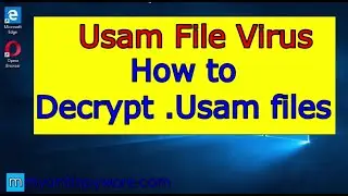 Usam file virus. How to decrypt .usam files for free.