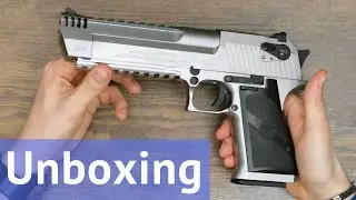 (Airsoft) Unboxing the Desert Eagle L6 Silver Cybergun / WE