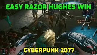 Beat on the Brat: Defeat Razor Hughes EASY FIGHT WIN! - Cyberpunk 2077