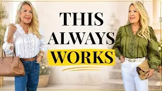 CHIC MID-SEASON OUTFIT FORMULA OVER 50