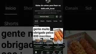 gente muito obrigado pelos 800 inscritos.