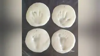 Homemade Air-dry Clay / Make Baby hand&feet Casting at home / DIY