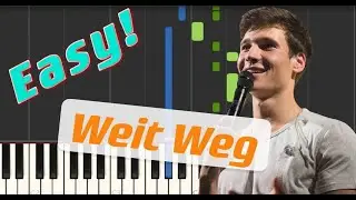 Wincent Weiss - Weit Weg || Piano Tutorial (Easy)