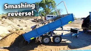 DIY tilt trailer makes life easy - Liquid Limestone Prep Part 2