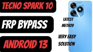 TECNO SPARK 10/10C GOOGLE ACCOUNT REMOVE ANDROID 13 NEW SECURITY WITHOUT COMPUTER 🖥️