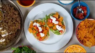 Cheesy Nacho Walking Taco Bowl Recipe with Old El Paso