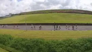 Edinburgh Marathon 2014 Cockenzie Fly over Phantom Vision 2 Plus