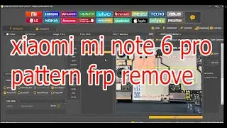 xiaomi mi note 6 pro pin pattern frp remove with unlock tool frp bypass EDL point 