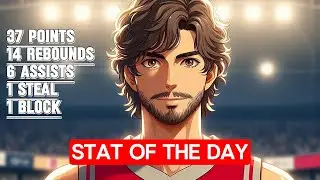 (NBA)Stat of the Day:JAN 20, 2024 | Alperen Sengun | 37 Points 14 Rebounds 6 Assists 1 Steal 1 Block