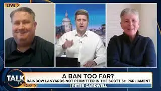 Rhona Hotchkiss debates Scottish Parliament rainbow lanyards ban