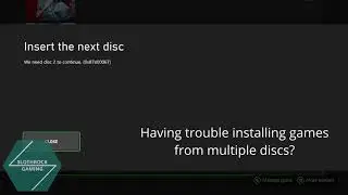 XBox Series X trouble installing red dead redemption 2 / multiple disc games