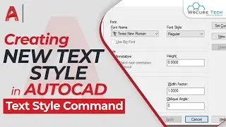 How to Create New Text Style in AutoCAD | Change Your Text Font in AutoCAD