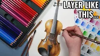 How To Layer With Watercolour Pencils