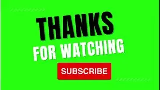 YOUTUBE Subscribe Button with thanks for watching || Best Green Screen Subscribe Button No Copyright